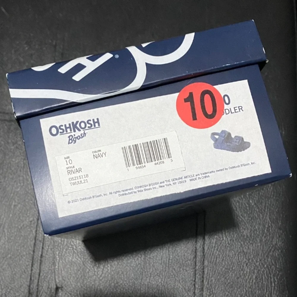 BRAND NEW Osh Kosh B’Gosh Navy Unisex Toddler Sandals